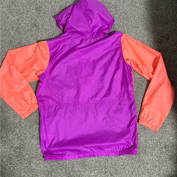 Columbia Half Zip Windbreaker Spring Jacket Girl's Size Large 14/16 - Picture 6 of 9